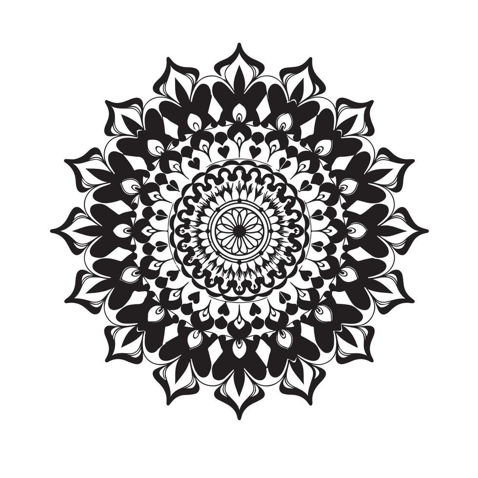 Mandala Line Drawing Design,Mandala pattern colored background. illustration. vector