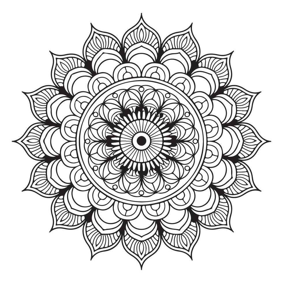 Mandala Line Drawing Design, Mandala Pattern Designs, Mandala Line Frame Background vector