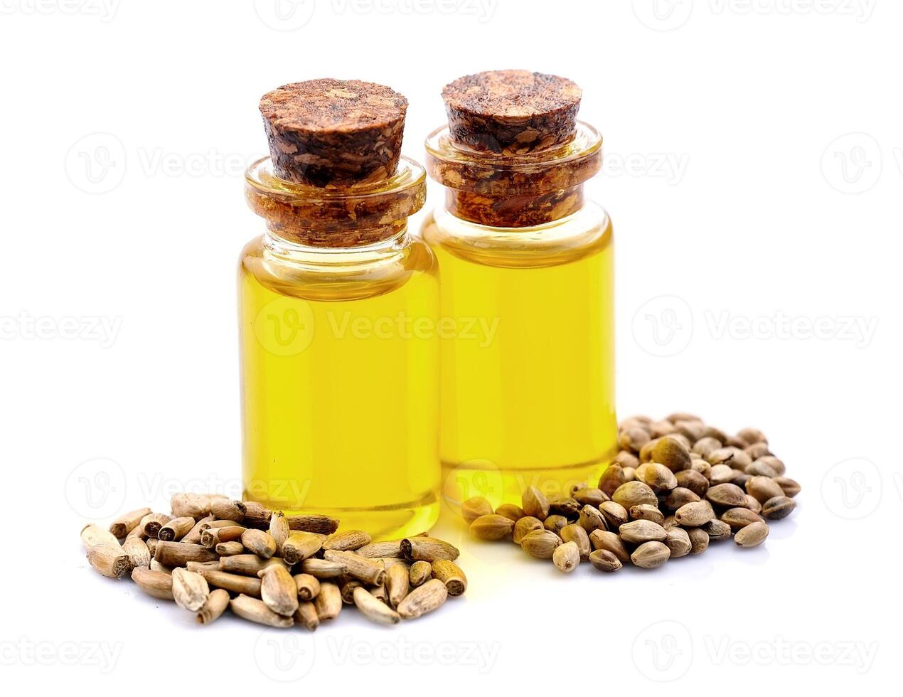 Essential oils of hemp and thistle seed photo