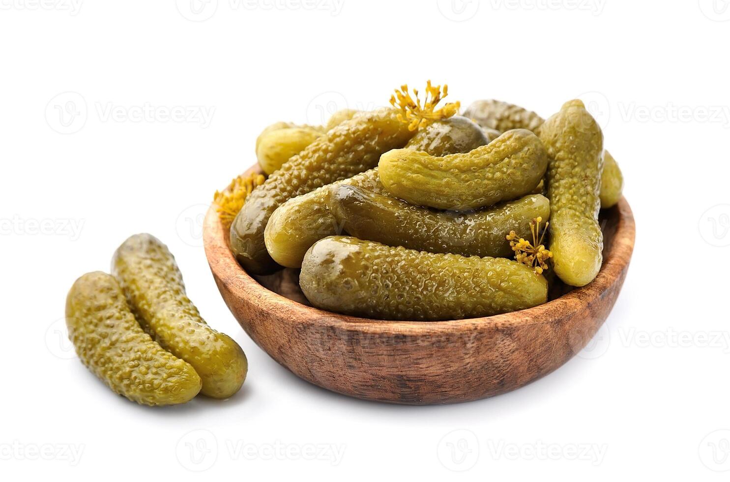 Homemade pickled cucumbers photo
