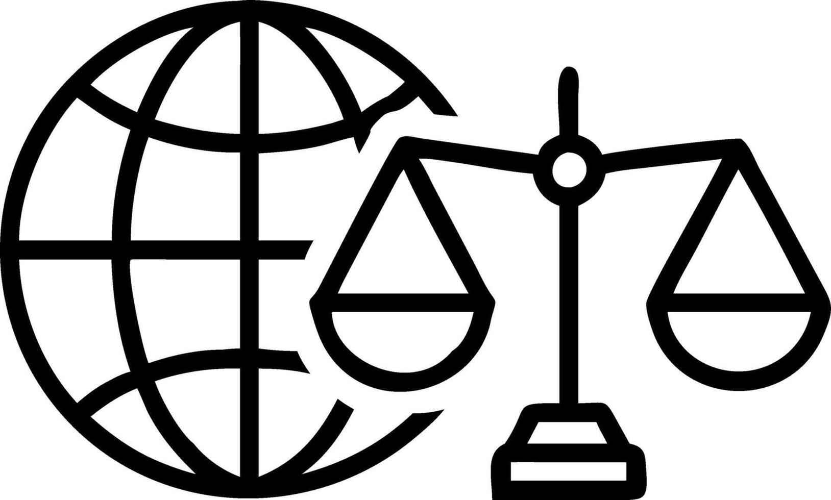 World with wooden gavel golden scale symbolizing international environmental law corporate business industry regulation sustainable environment concepts concept as World globe wit Clean vector