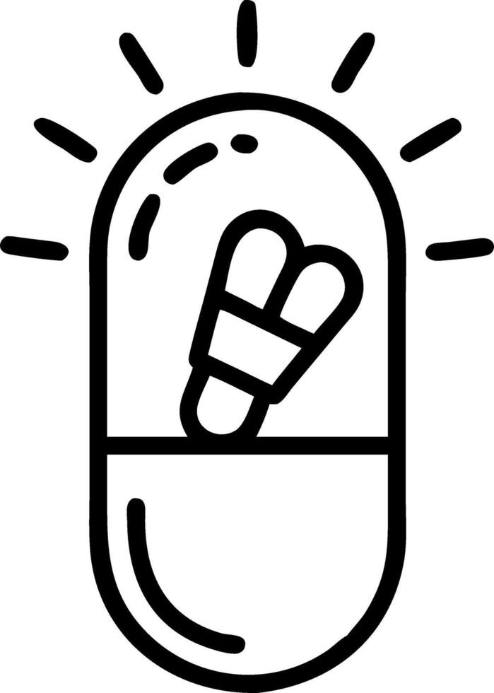 Wireframe light capsule in glowing blue background illustrates medical concept of health vitamins and pharmaceutical innovation concept as Depicts advanced pharmaceutical and heal Clean vector