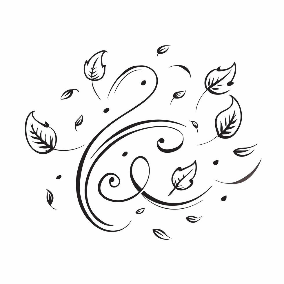 Whimsical autumn leaves seamless pattern with swirling leaf shapes and soft gradients for a dreamy fall effect concept as Dreamy autumn leaves pattern with swirling shapes and soft Clean vector