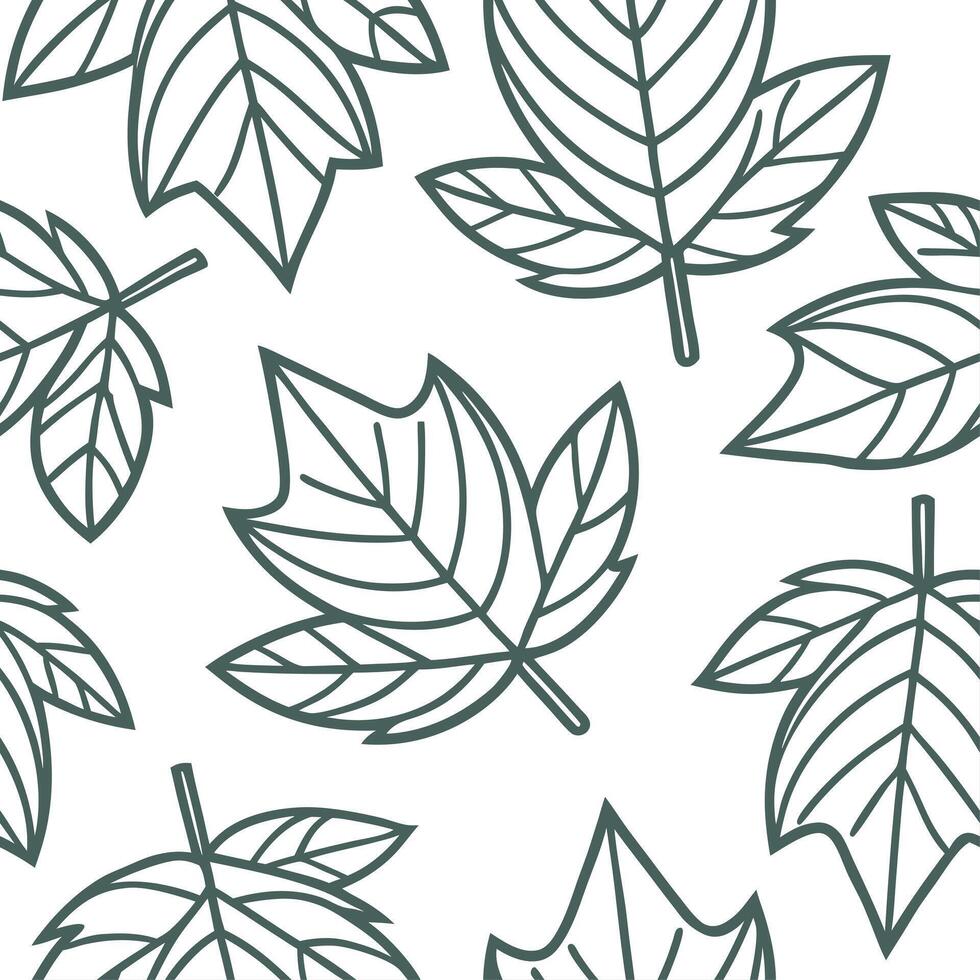 Vintage spring leaves seamless pattern with earthy tones and soft textures for a natural organic design concept as Organic spring leaves pattern with earthy tones and soft textures Clean Set 4 vector