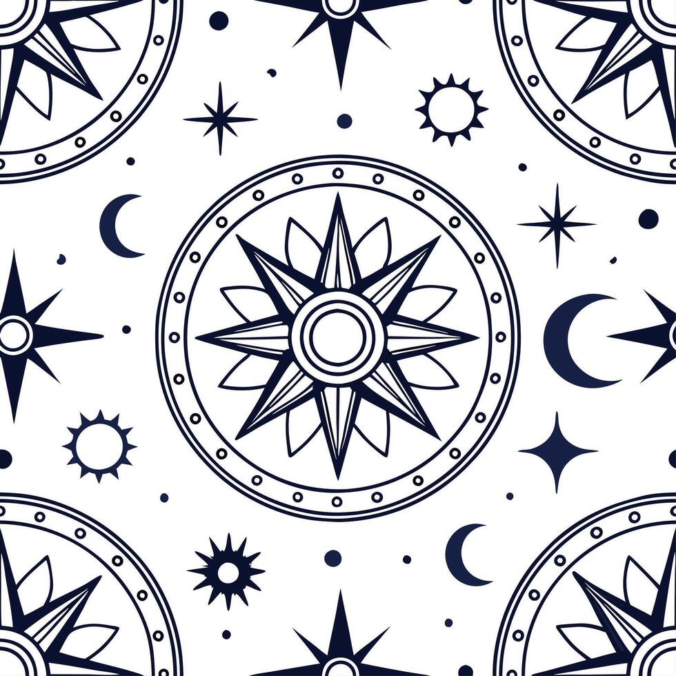 Vintage medallion seamless tile pattern ornate details isolated white background perfect for classic home decor concept as Creating seamless tile pattern featuring vintage medallio Clean Set 2 vector