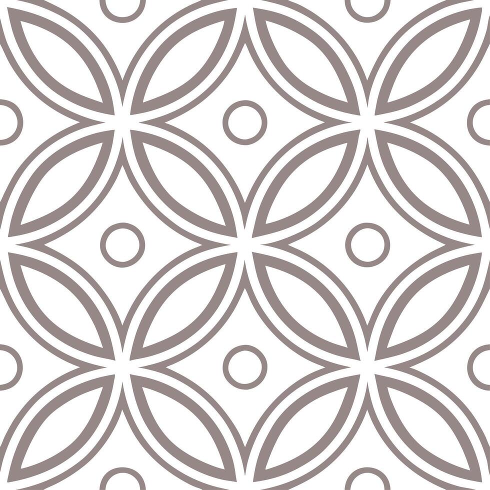 Vintage geometric floral seamless pattern with combined shapes and muted tones for elegant projects concept as Elegant vintage geometric floral pattern combining shapes with muted Clean Set 2 vector