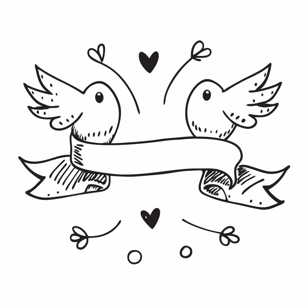 Valentine hearts and lovebirds seamless tile pattern with romantic elements and soft pink tones for charming decor concept as Romantic lovebirds and soft pink hearts arranged seaml Clean Set 7 vector