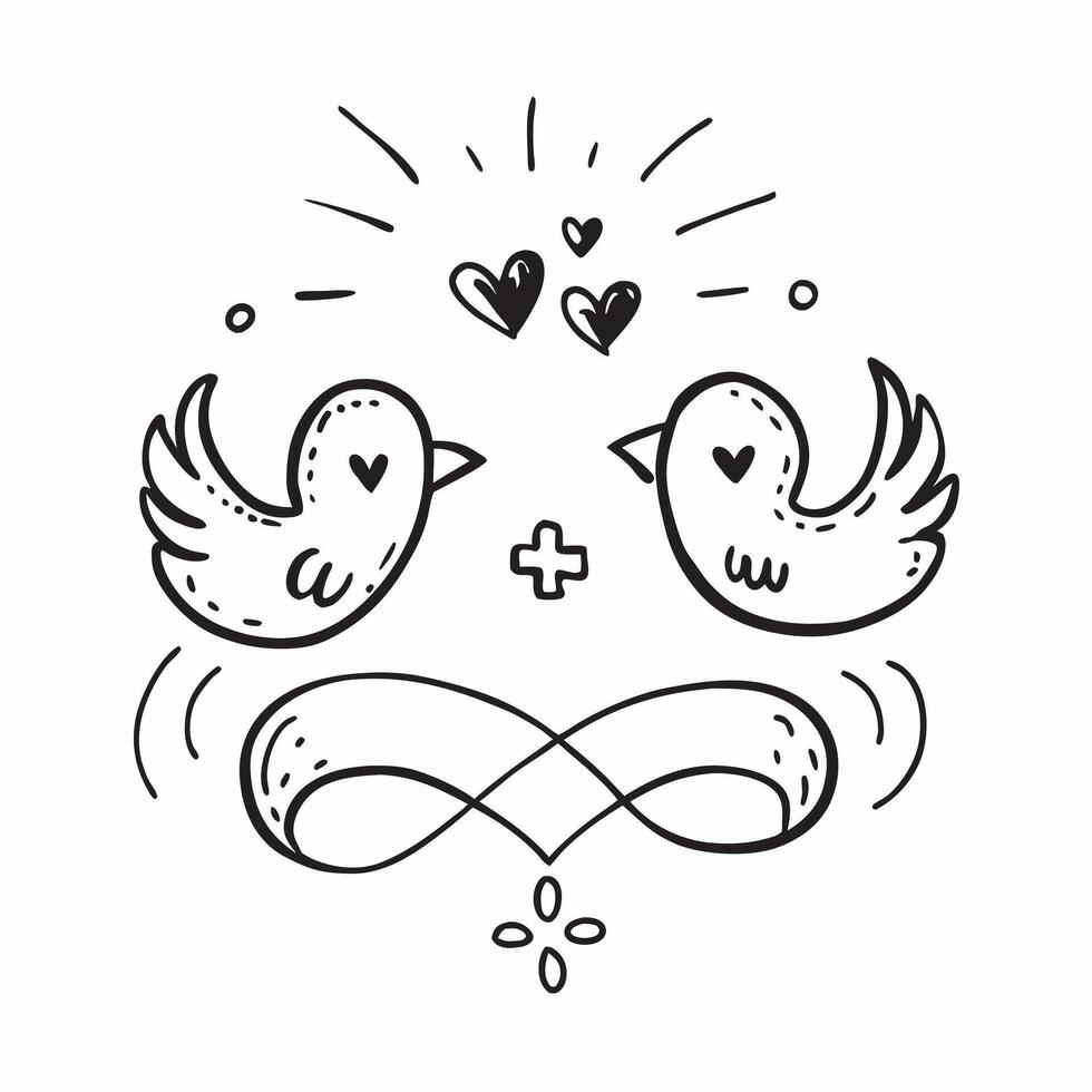 Valentine hearts and love birds seamless tile pattern with romantic symbols and soft pastel hues for elegant decor concept as Romantic love birds and soft pastel hearts arranged se Clean Set 5 vector