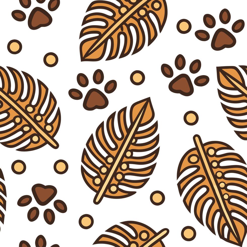 Tribal patterns seamless design with animal inspired motifs and earthy colors for a wild natural feel concept as Animal inspired tribal patterns with earthy colors perfect for a wi Clean Set 3 vector