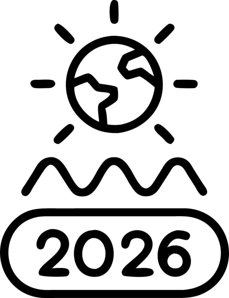 top view 2026 new year milestone highlighting SDGs ESG net zero emission targets synergy forging global sustainability mission concept as Numbers placed near green elements signify Clean vector