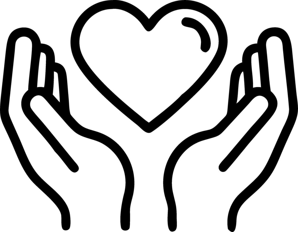 Top view of hands holding red heart in healthcare wellbeing organ donation insurance life concepts for World Heart Day World Health Day National Organ Donor Day on blue background Clean vector