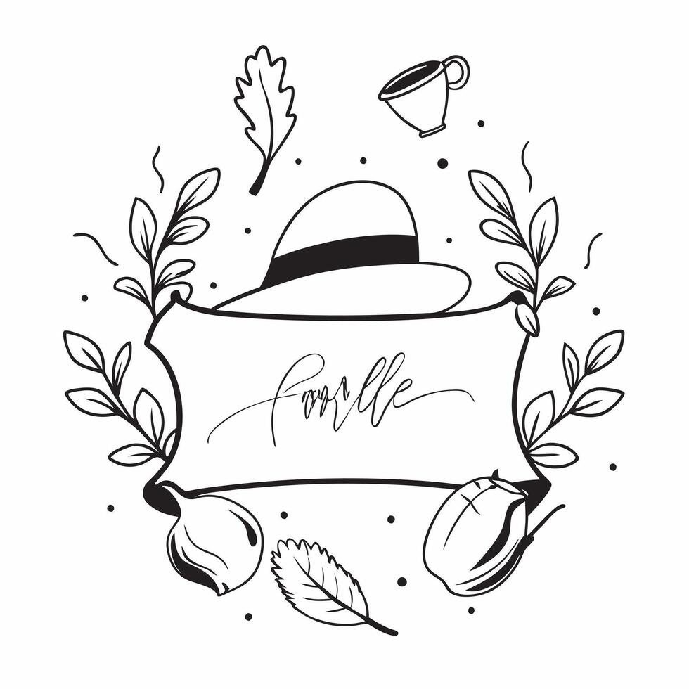 Thanksgiving Feast Border with Pilgrim Hats and Gratitude Wording concept as A festive border frame featuring traditional Thanksgiving feast elements including pilgrim hats pumpkin Clean Set 6 vector