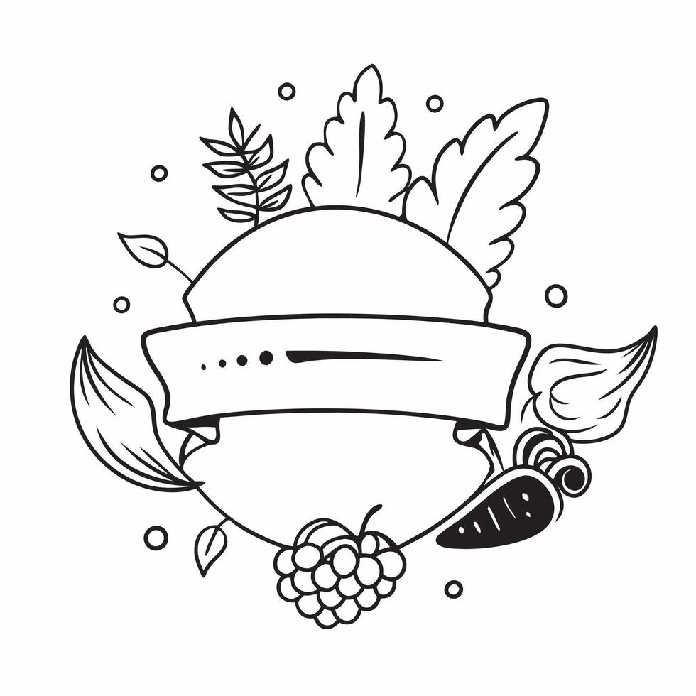 Thanksgiving Cornucopia Border with Grapes and Harvest Time Wording concept as A vibrant border frame featuring a cornucopia overflowing with grapes vegetables and autumn leaves T Clean Set 7 vector