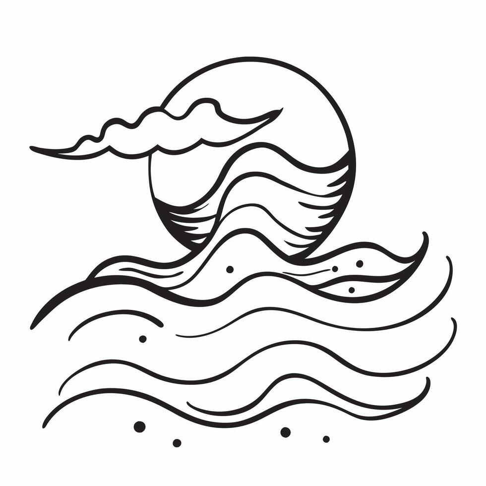 Subtle summer waves seamless pattern with soft undulating lines and muted tones for a peaceful coastal effect concept as Peaceful coastal waves pattern with soft undulating lines a Clean Set 3 vector