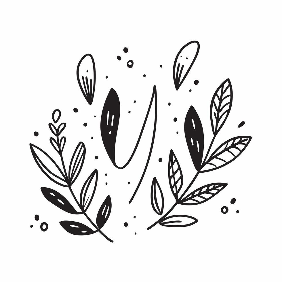 Spring leaves seamless pattern with whimsical shapes and soft muted colors for lighthearted playful designs concept as Lighthearted spring leaves pattern featuring whimsical shapes Clean vector