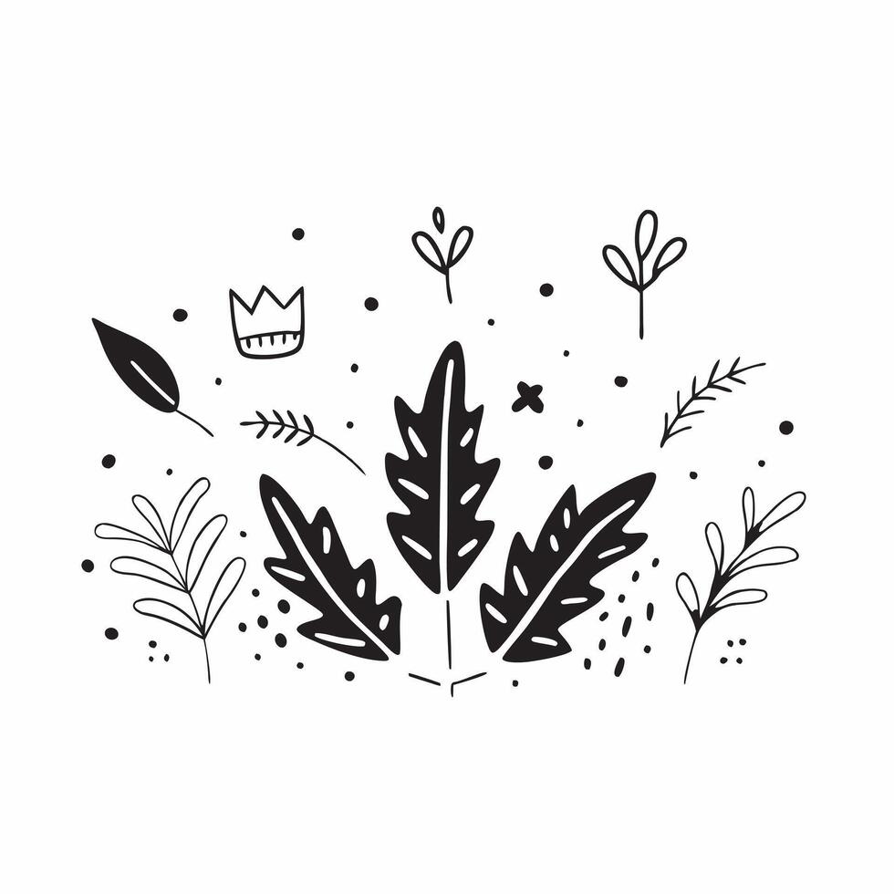 Spring nature seamless pattern with vibrant foliage and small blossoms for a fresh lively garden aesthetic concept as Fresh spring nature pattern featuring vibrant foliage and smal Clean vector