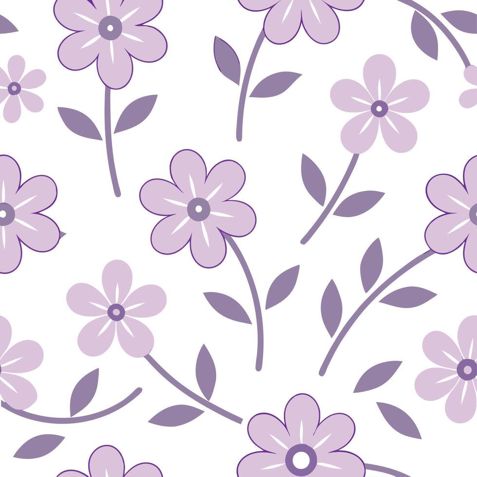 Soft summer flowers seamless pattern with pastel hues and gentle curves for calm soothing spring designs concept as Gentle summer flower pattern with pastel hues and soft curves id Clean vector