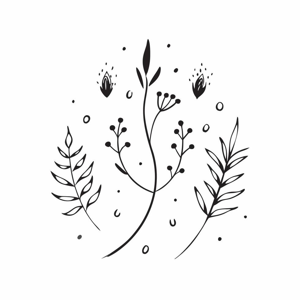 Serene spring nature seamless pattern with gentle tree branches and subtle flower details for calming decor concept as Calming spring nature pattern with tree branches and delicate Clean vector
