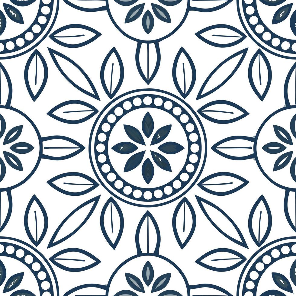 Scandinavian folk patterns and motifs seamless tile pattern with cool tones and traditional designs for minimalist decor concept as Cool toned folk motifs and traditional Scandinav Clean Set 2 vector