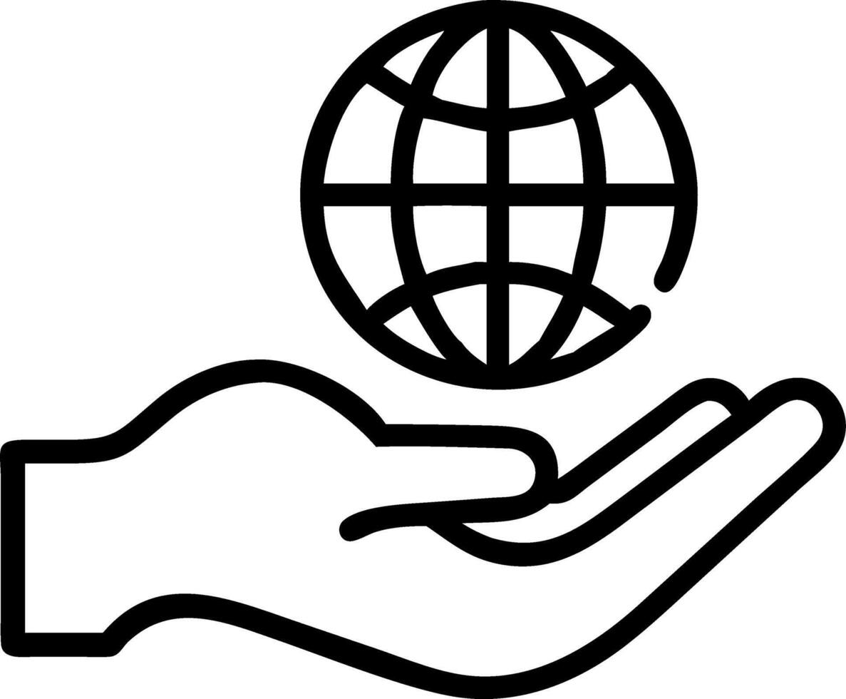 Renewable energy save energy ecology clean factories hand green globe renewable sources electricity icon concept as Hand holding green globe renewable energy icon highlights sustai Clean vector