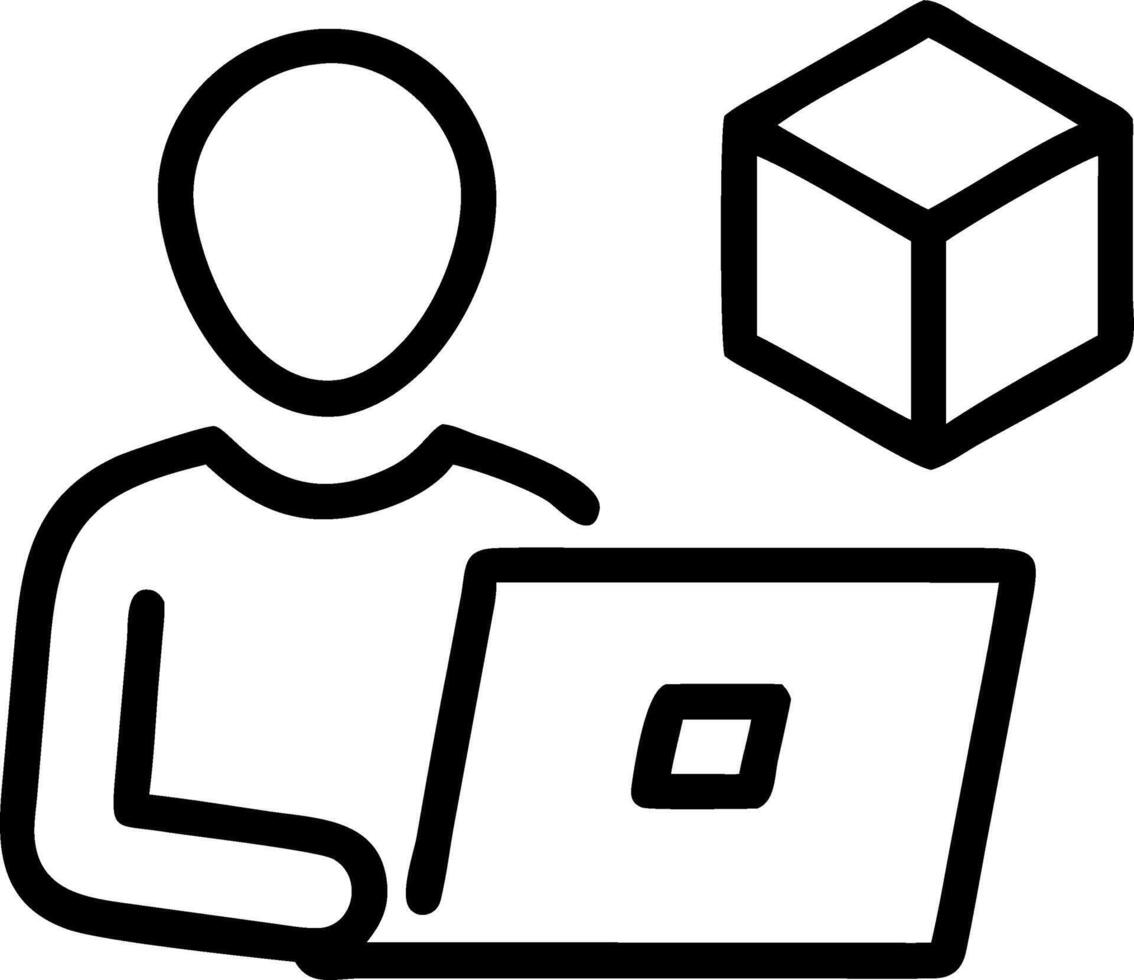 Procurement Management Industry concept showing businessman using laptop with procurement icon on virtual screen for supply chain and retail logistics concept as A businessman uses Clean vector