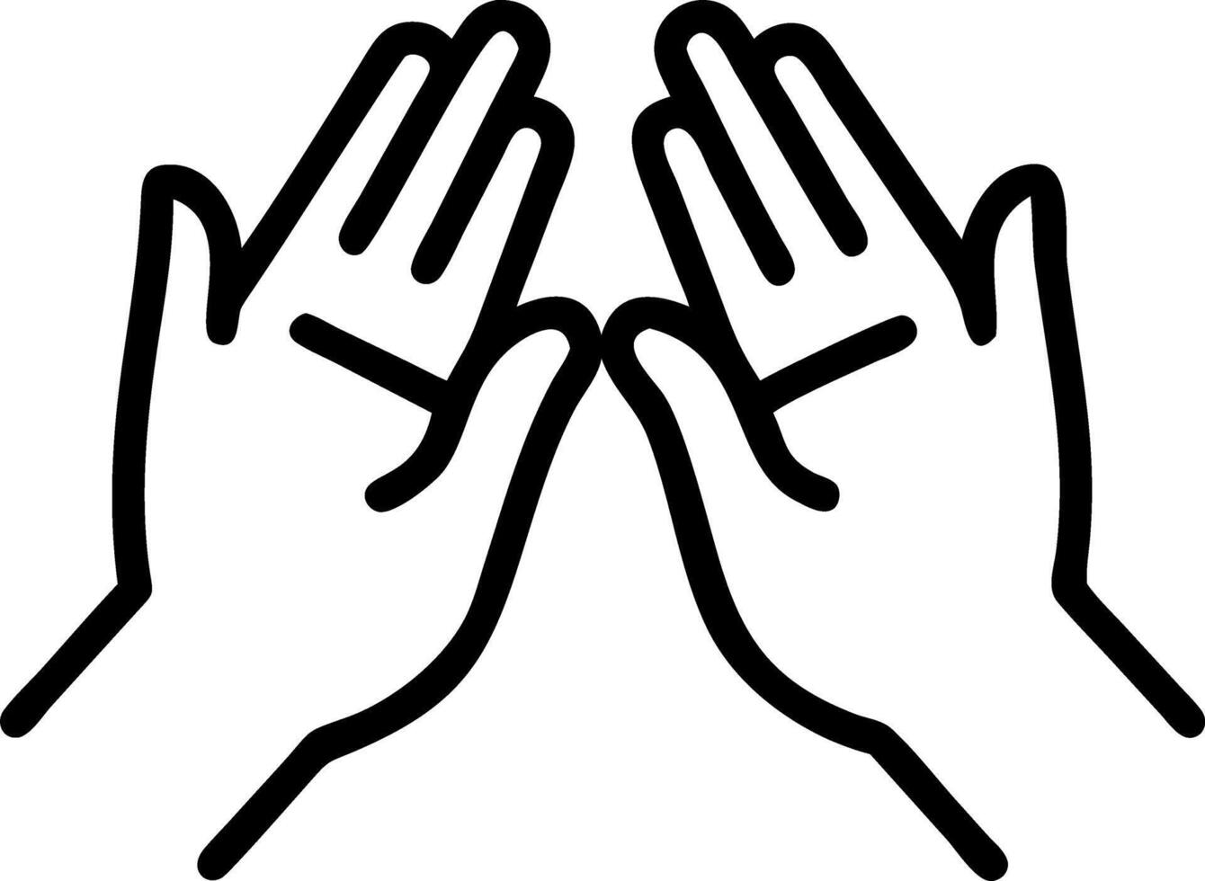 Praying hands faith religion belief God blessing background power hope love devotion spiritual inspiration concept as Two hands joined reverently reflect strong faith trust express Clean vector