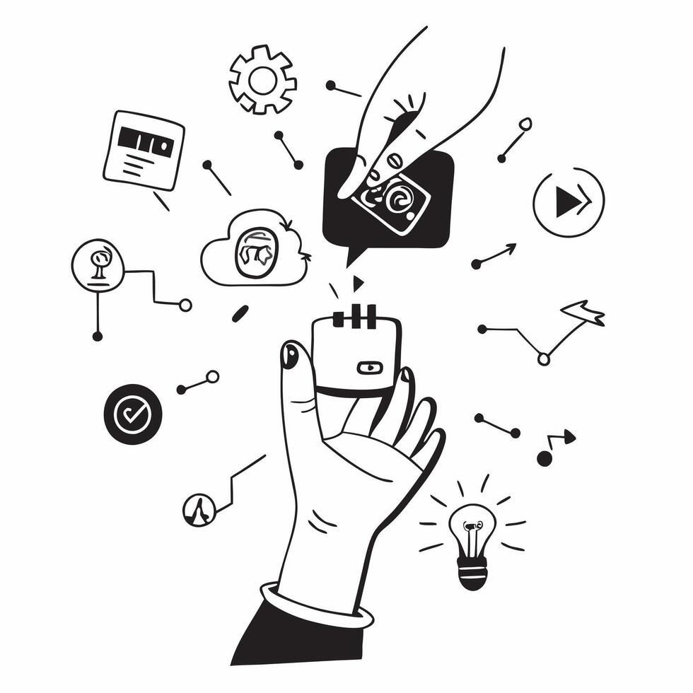 Person with smart pet care system and tech overlay symbolizing smart pet management in double exposure with copy space concept as A person intertwined with a smart pet care system Clean vector
