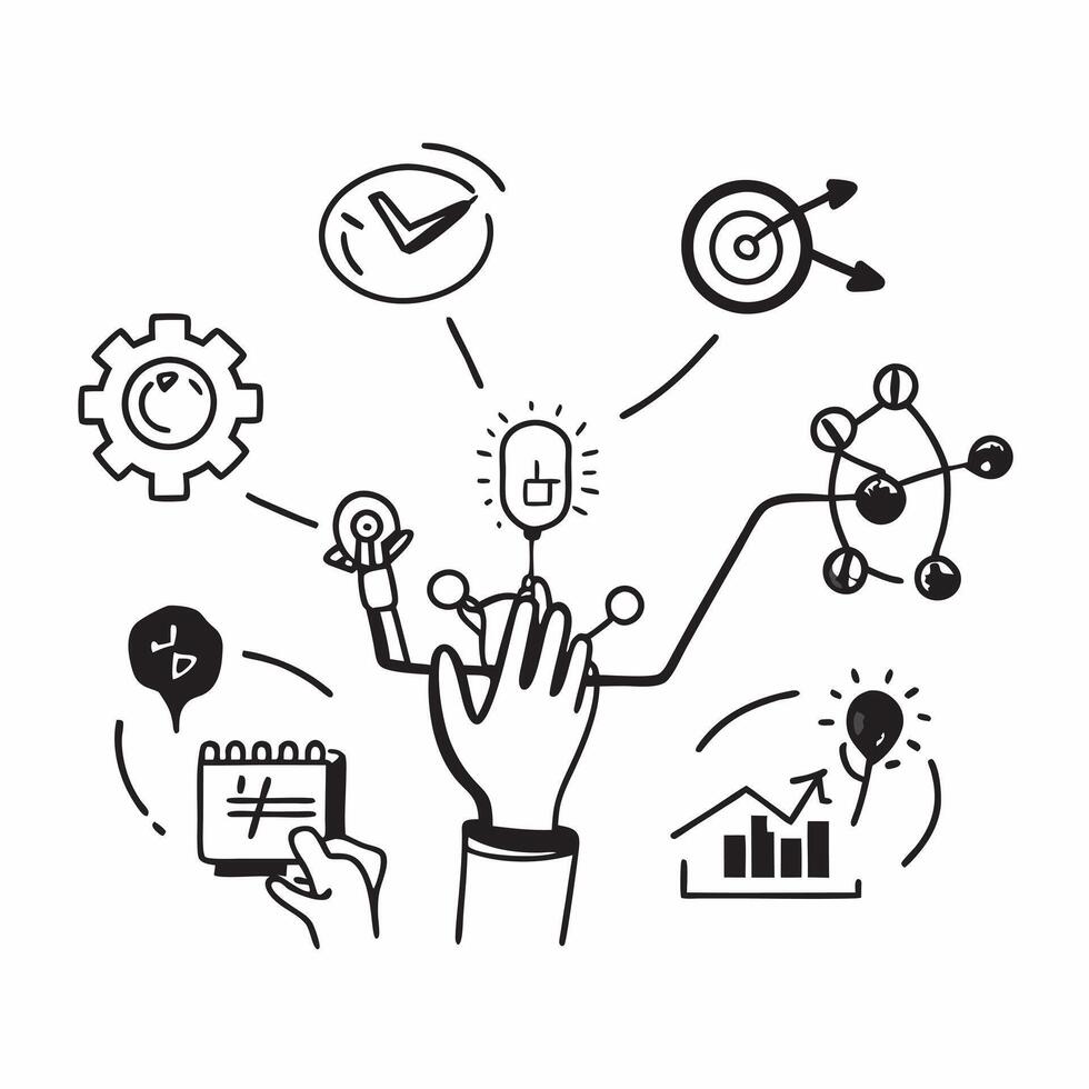 Person with smart irrigation system and tech overlay symbolizing automated garden management in double exposure with copy space concept as A person intertwined with a smart irriga Clean vector