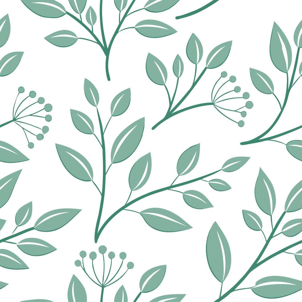 New leaf growth seamless tile pattern with soft pastel greens symbolizing the fresh start of spring concept as Soft pastel green new leaf growth creates a seamless tile pattern rep Clean vector