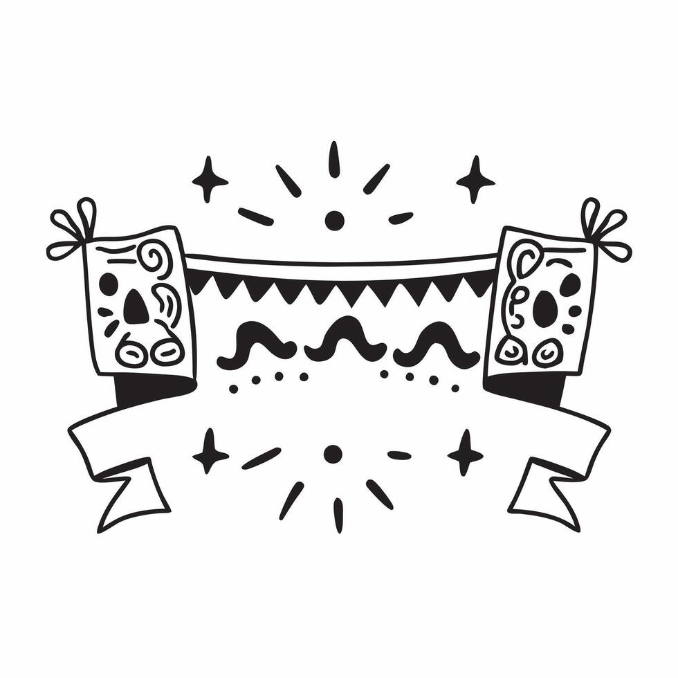 Mexican vibrant papel picado seamless tile pattern with bright colors and intricate cut out designs for festive decor concept as Brightly colored papel picado cut out designs arran Clean vector