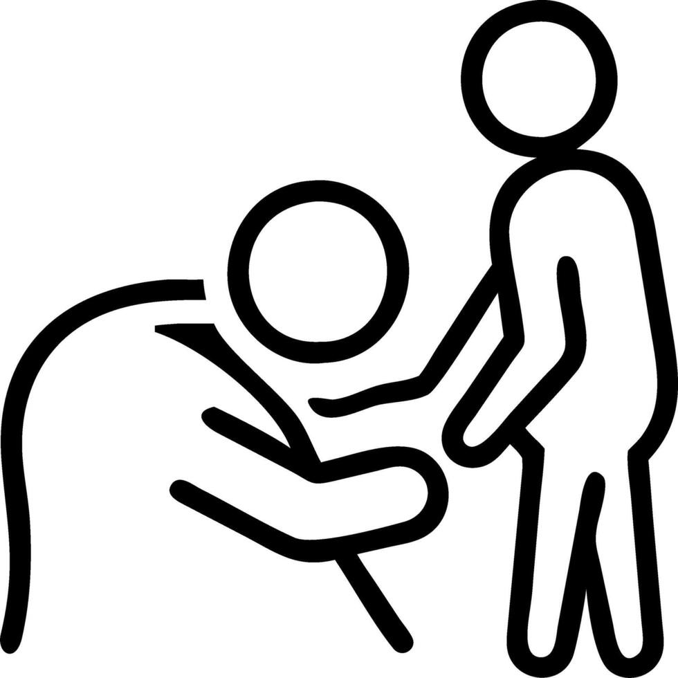 Man holding a womans hand for warm as psychological counseling concept of support understanding care in love Concept about encouraging and fighting problems concept as A man comfo Clean vector