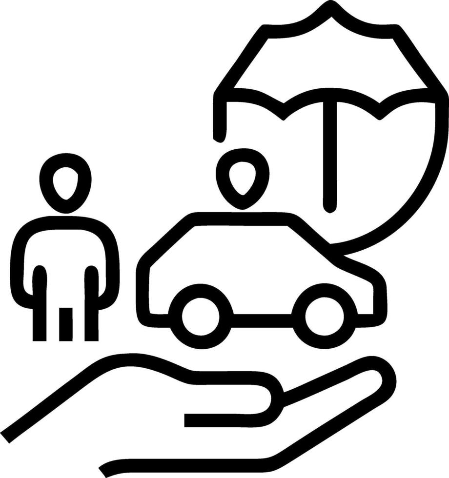 Insurance company clients obtain comprehensive insurance policies covering car real estate travel finances health family life accident and logistics needs concept as Insurance com Clean vector