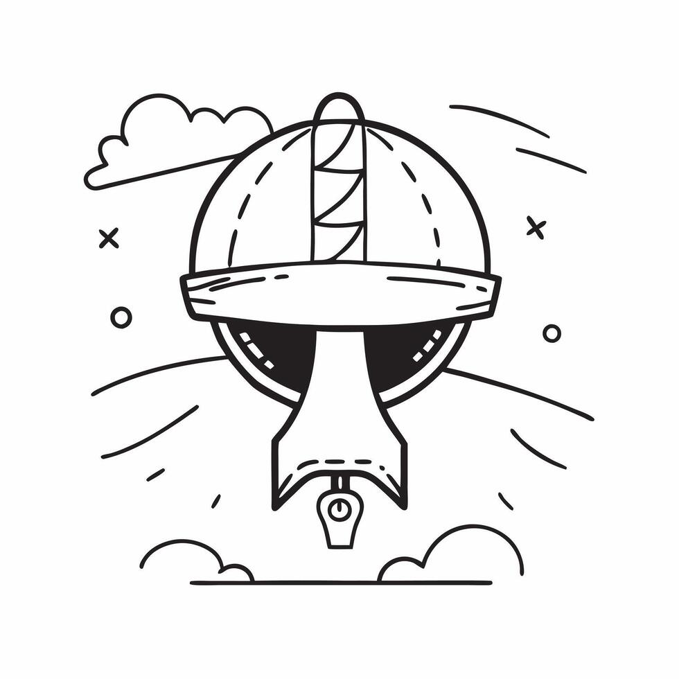 Individual with a zipline canopy view and helmet overlay symbolizing ziplining adventure travel with copy space concept as An individual blended with a zipline canopy view and hel Clean vector