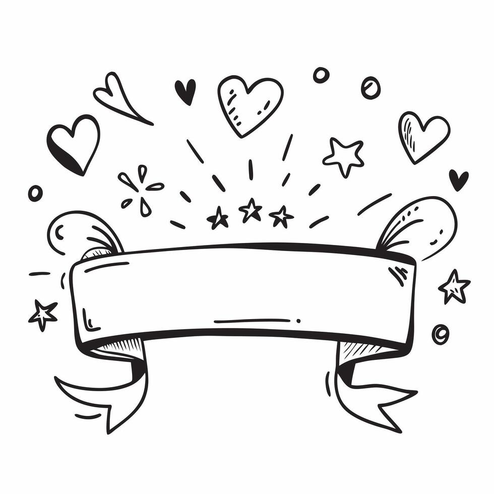 Hearts and Stars Border with Friends for Life Wording concept as A vibrant border frame featuring hearts and stars symbolizing love and admiration in friendships The words Friends Clean vector
