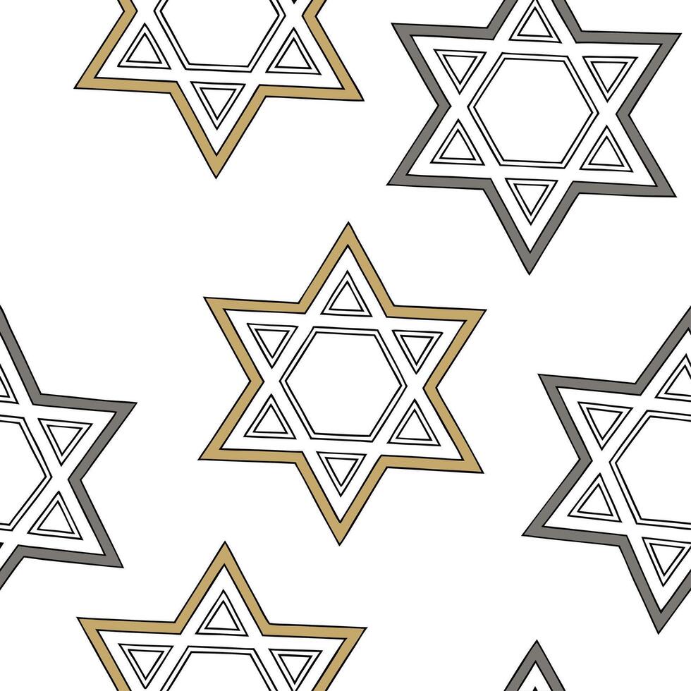 Hanukkah stars seamless pattern with silver blue and white for a cool winter themed holiday look concept as Winter inspired Hanukkah stars pattern with silver blue and white tones Clean Set 6 vector