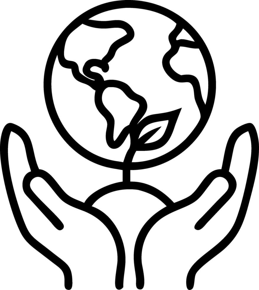 Hands holding green Earth from top view symbolizing care saving renewable energy sustainable environment and Earth Day conservation efforts concept as Hands hold green Earth from Clean vector