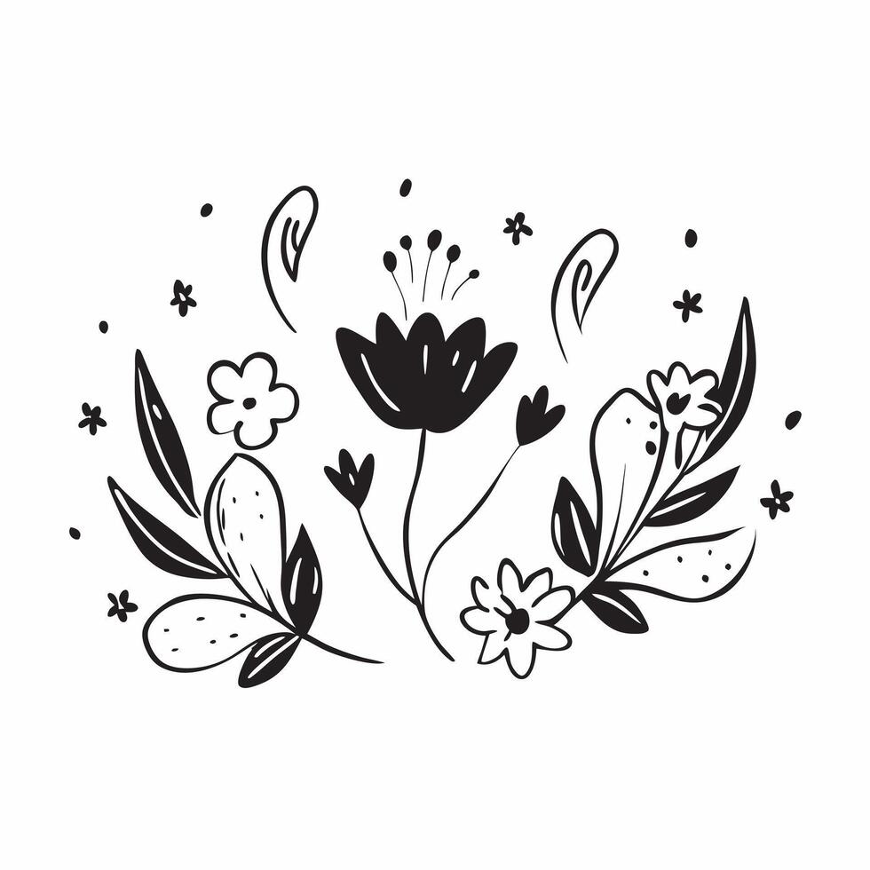 Fresh spring floral seamless pattern with lively blooms and soft white balance for cheerful spring projects concept as Lively floral pattern with blooming flowers and soft white ba Clean vector
