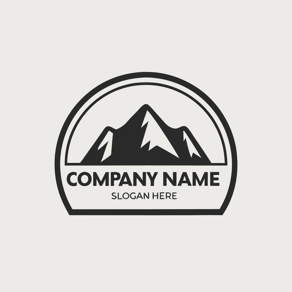 mountain logo design background, vector