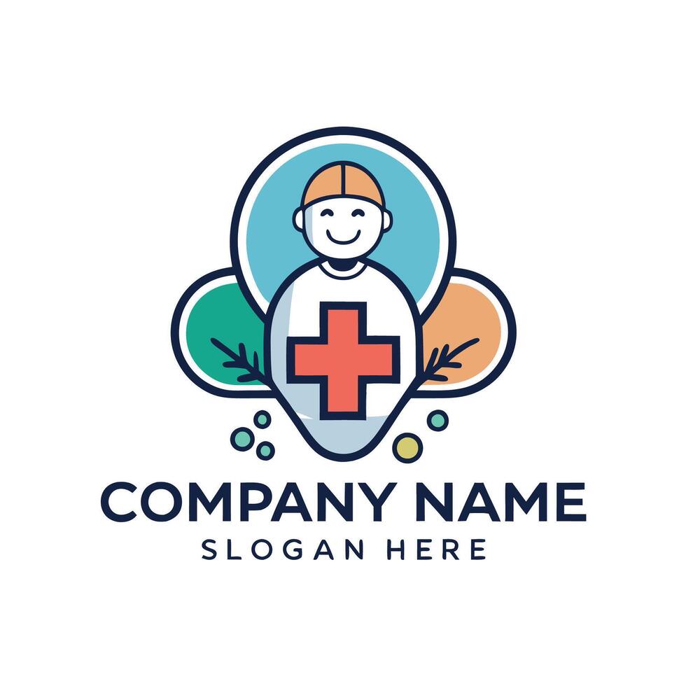 a logo for a company that is called doctor white background vector