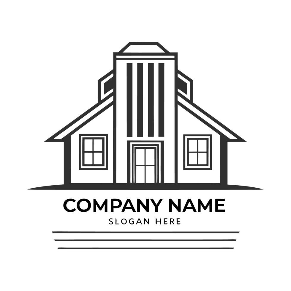 a black and white logo for company white background vector