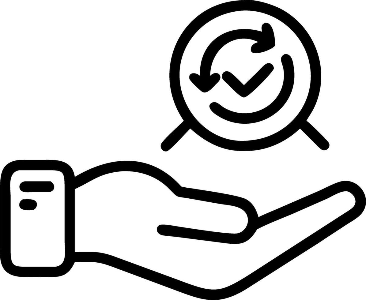 ESG icon on a hand emphasizing environmental social governance in ethical business connected on green background concept as Imagery underscores corporate approach for ecological c Clean vector