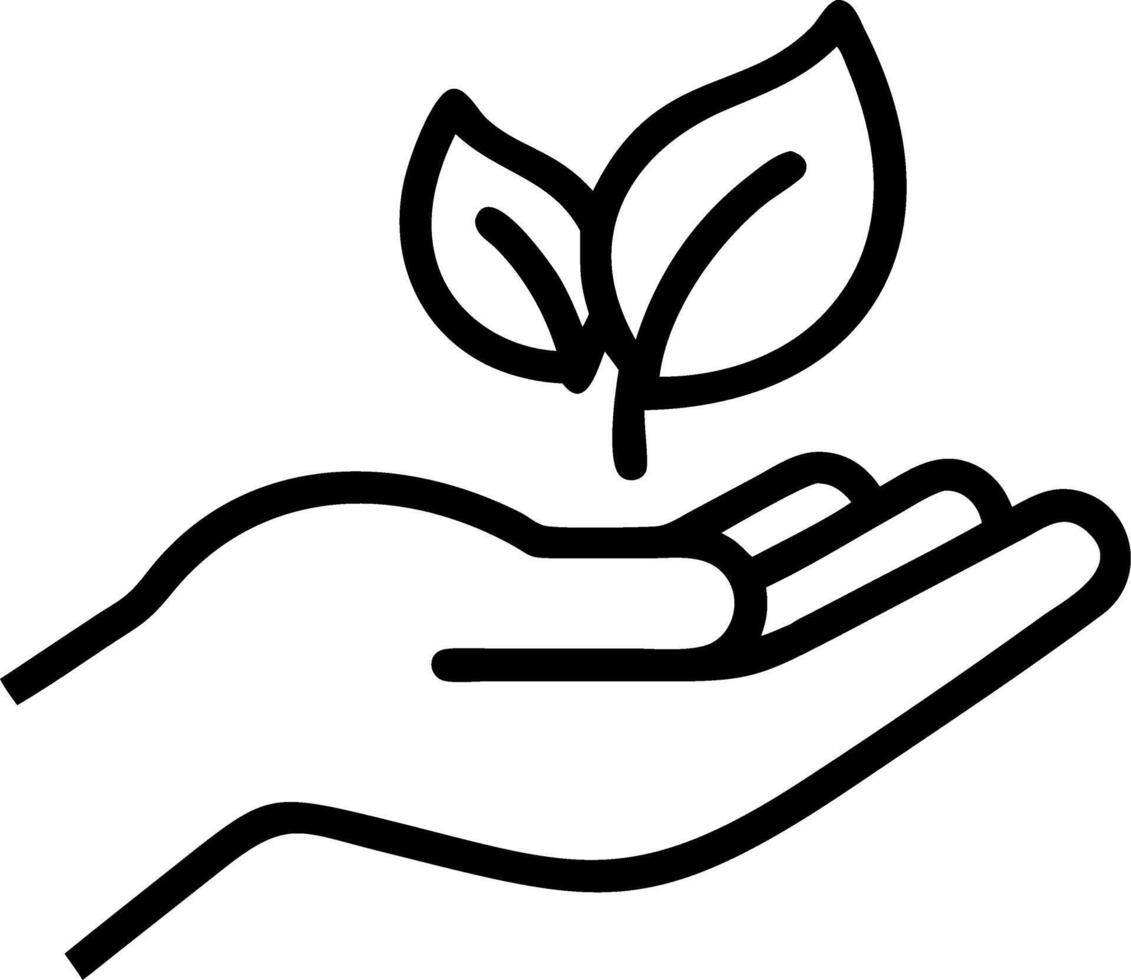 ESG icon concept in the hand for environmental social and governance in sustainable and ethical business on the network connection on a green background concept as Hand holds ESG Clean Set 2 vector