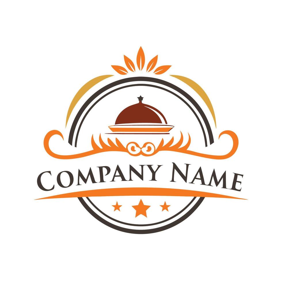 restaurant logo design template, food logo design, food log white backgroundo design template, food logo design vector