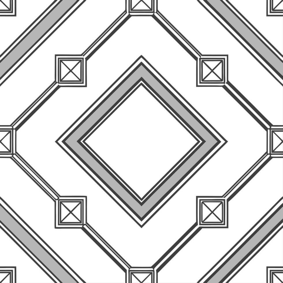 Elegant silver frame seamless tile pattern with metallic accents and refined details concept as Metallic elegant silver frames create seamless tile patterns with refined accents ad Clean vector