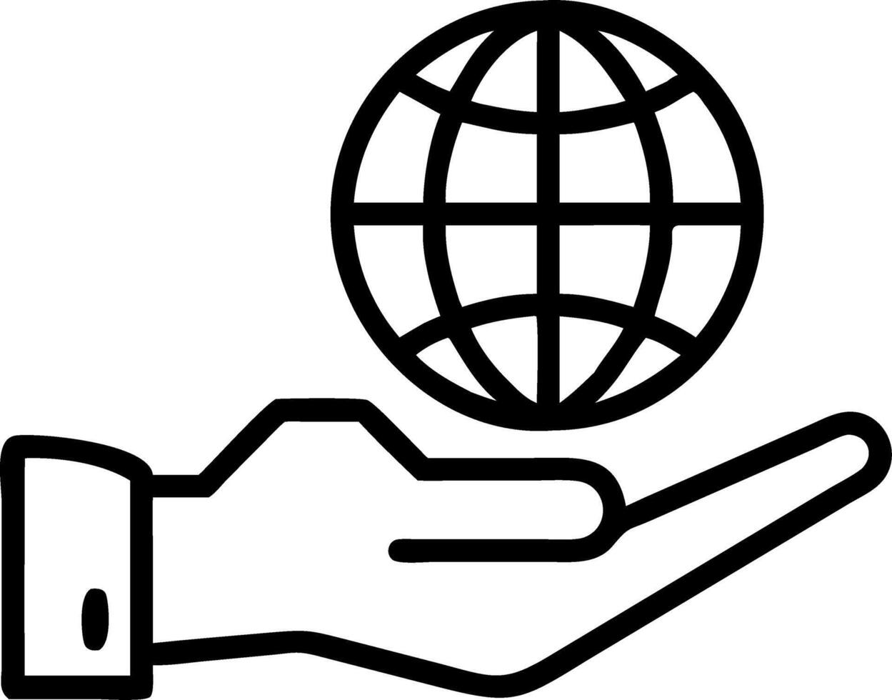 Earth crystal glass globe robot hand saving planet ecology concept clean environment science sustainability nature concept as Robotic hand holds crystal globe nature showcases futu Clean vector