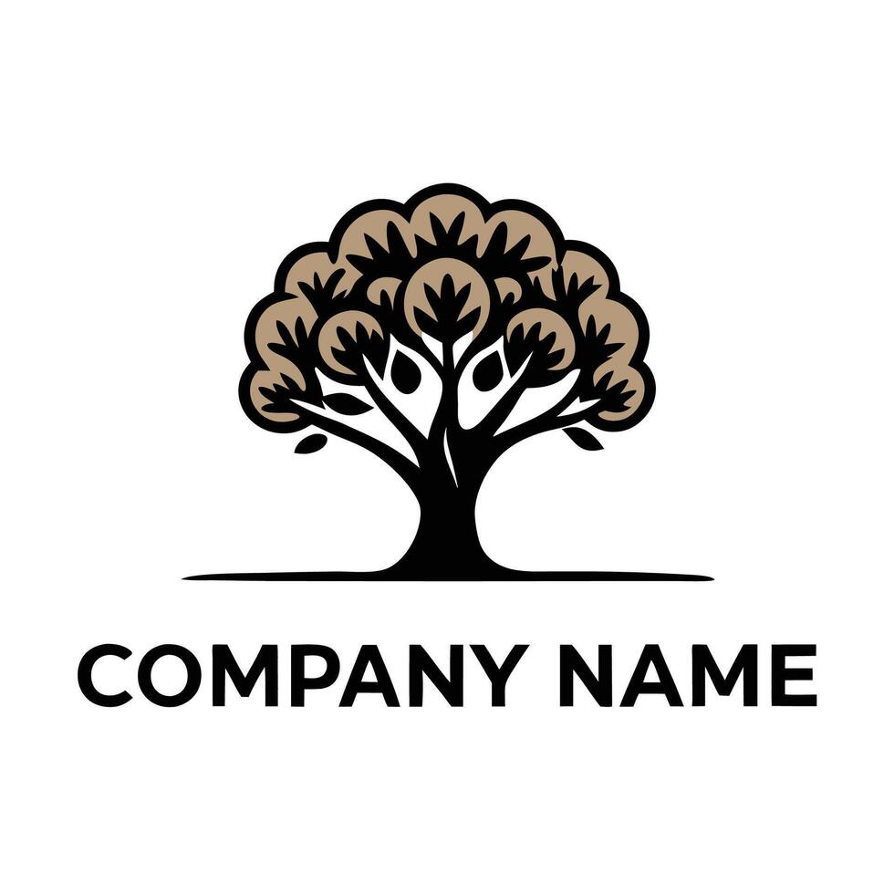 a logo for a company that is called tree vector