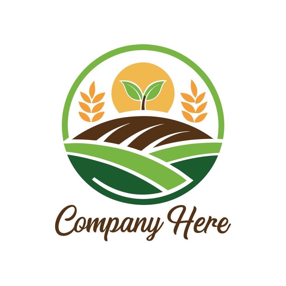 the logo for a company here vector
