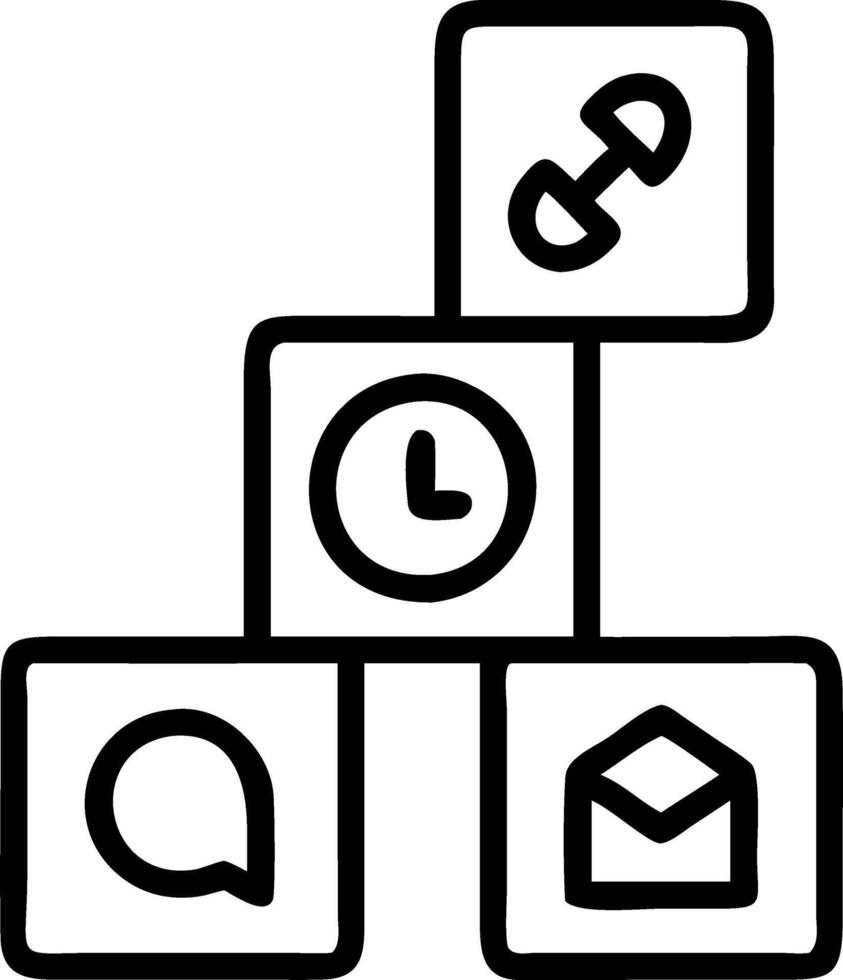 Contact us concept wood block symbol telephone mail address desk concept as Wooden blocks with contact icons on desk highlight professional communication and customer support in P Clean vector