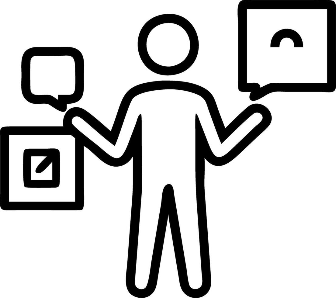 CONTACT US businessman holding three wooden blocks hand icon telephone mail email online business communications concept copy space concept as Businessman holds wooden blocks with Clean vector