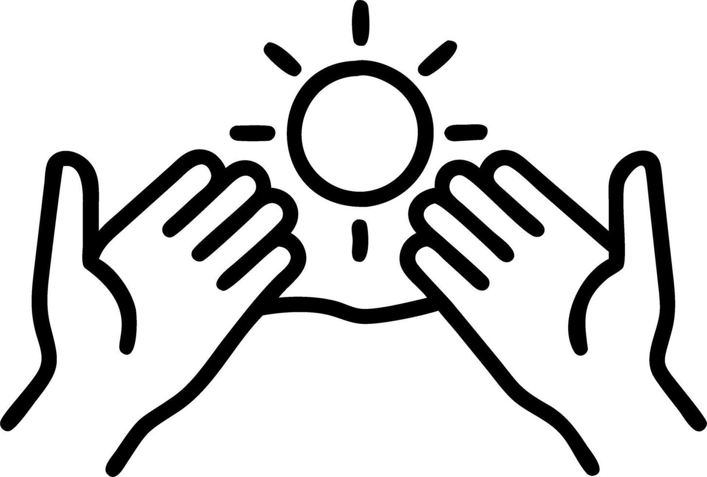 Close up woman hands making frame gesture sunlight outdoor future planning concept concept as Womans hands creating a frame gesture captures sunlight outdoors symbolizes visualizin Clean vector